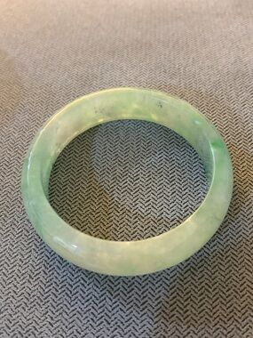 Green Jade Bangle Bracelet - Women's Jewelry
